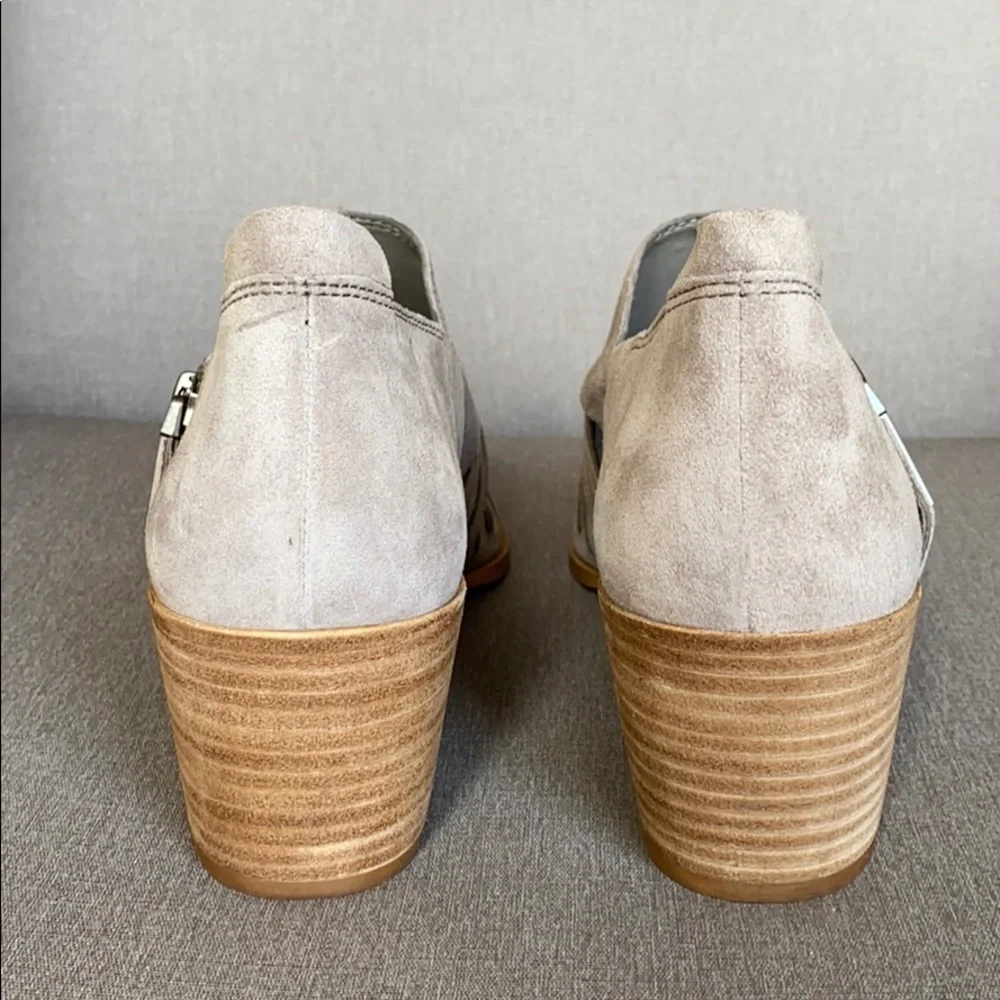 1. State Taupe Cutout Suede Ankle Booties NWOT